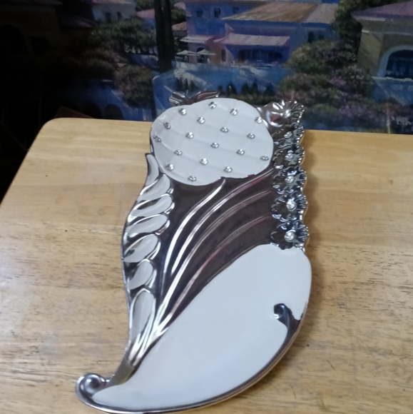 📿Heavy Metal & Rhinestones Trinket Tray. Elegant & Durable,Vintage Like🆕New!⌚ - Picture 11 of 12